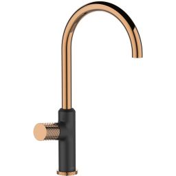 Invena Moonlight bateria kuchenna stojąca czarna-złoto/stare złoto BZ77014