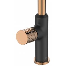 Invena Moonlight bateria kuchenna stojąca czarna-złoto/stare złoto BZ77014