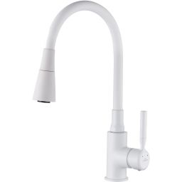 Invena Pogo Plus bateria kuchenna z elastyczną wylewką biała BZ-80-P02