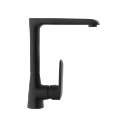 Invena Siros bateria kuchenna stojąca czarny mat BZ-90-L04