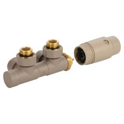 Invena Prov zestaw termostatyczny zespolony do dolnego podłączenia kaszmir CZ-94-015