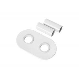 Invena zestaw maskujący podwójny do grzejnika biały półmat UA-12-B15