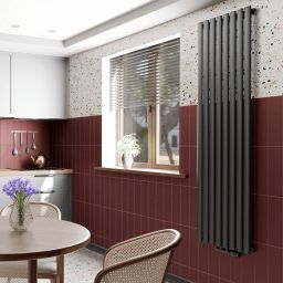 Invena grzejnik łazienkowy dekoracyjny 200x48 cm szary mat UG-10-S20