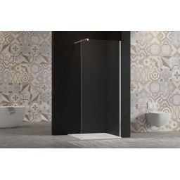 Invena ścianka prysznicowa walk-in 80 cm chrom półmat/szkło przezroczyste AK-32-182