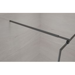 Invena ścianka prysznicowa walk-in 90 cm czarny półmat/szkło przezroczyste AK-32-198