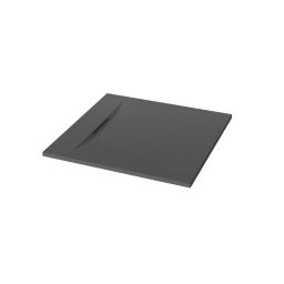 Invena Alvero brodzik kwadratowy 100x100 cm czarny AK-7C-110