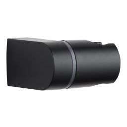 Invena uchwyt prysznicowy ścienny czarny AU-00-P04