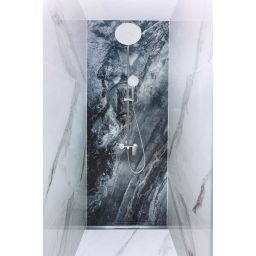 Invena Rikia zestaw prysznicowy ścienny z deszczownicą chrom AU-24-B01