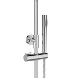 Invena Alonia zestaw prysznicowy ścienny z deszczownicą chrom AU-70-D01