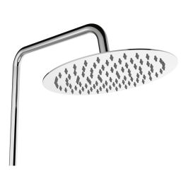 Invena Alonia zestaw prysznicowy ścienny z deszczownicą chrom AU-70-D01