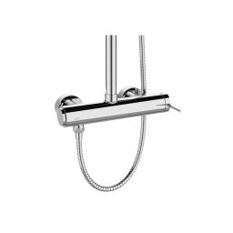 Invena Kalitea zestaw prysznicowy ścienny z deszczownicą chrom AU-72-001