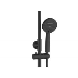 Invena Kalitea zestaw prysznicowy ścienny czarny AU72004