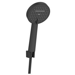 Invena Kalitea zestaw prysznicowy ścienny czarny AU-72-M04