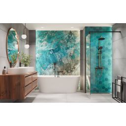 Invena Moonlight zestaw prysznicowy ścienny czarny/złotyAU77014