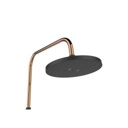 Invena Moonlight zestaw prysznicowy ścienny czarny/złotyAU77014