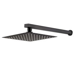 Invena Paros zestaw prysznicowy podtynkowy z deszczownicą czarny BS-09-004