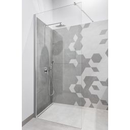 Invena Dokos zestaw prysznicowy podtynkowy z deszczownicą biały/chrom BS-19-BK2