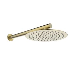 Invena Alonia zestaw prysznicowy podtynkowy z deszczownicą złoty BS-70-009