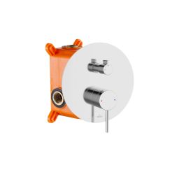 Invena Kalitea zestaw prysznicowy podtynkowy z deszczownicą chrom BS-72-001