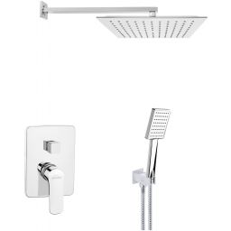 Invena Siros zestaw prysznicowy podtynkowy chrom BS-90-0K2