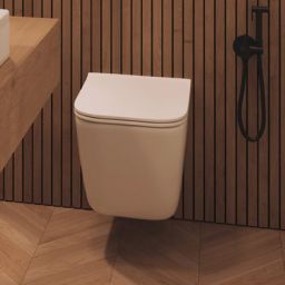 Invena Florina miska WC z deską wolnoopadającą wisząca bez kołnierza spłukiwanie wirowe biały połysk CE-94-001