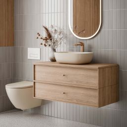 Invena Tavro QFS miska WC z deską wolnoopadającą wisząca bez kołnierza cappuccino CE-71-008