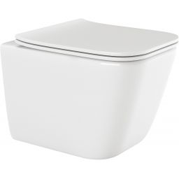 Invena Paros miska wc wisząca z deską wolnoopadającą biała CE90001W