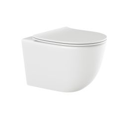 Invena Tinos miska WC wisząca bez kołnierza biały CE-91-001-W
