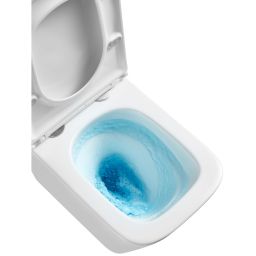 Invena Florina miska WC z deską wolnoopadającą wisząca bez kołnierza spłukiwanie wirowe biały połysk CE-94-001