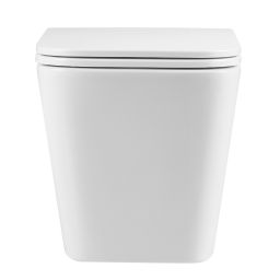 Invena Florina miska WC z deską wolnoopadającą wisząca bez kołnierza spłukiwanie wirowe biały połysk CE-94-001