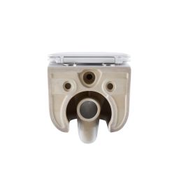 Invena Korfu miska WC z deską wolnoopadającą wisząca bez kołnierza spłukiwanie wirowe biały połysk CE-95-001