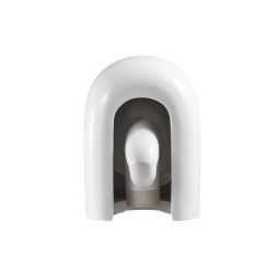 Invena Korfu miska WC z deską wolnoopadającą wisząca bez kołnierza spłukiwanie wirowe biały połysk CE-95-001