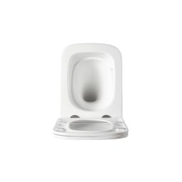 Invena Malaga miska WC z deską wolnoopadającą wisząca bez kołnierza spłukiwanie wirowe biały połysk CE-96-001