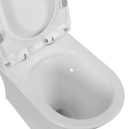 Invena Siros Plus QFS kompakt WC z deską wolnoopadającą ze spłukiwaniem wirowym biały CE-K1-P21