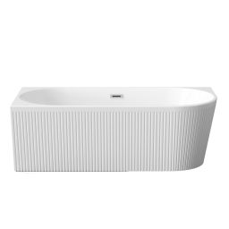 Invena Glamour wanna narożna 170x80 cm owalna biała AN-02-11L