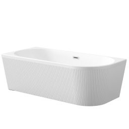 Invena Glamour wanna narożna 170x80 cm owalna biała AN-02-11L