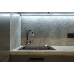 Invena Tesalia zlewozmywak granitowy 48x44 cm czarny AZ-01-041