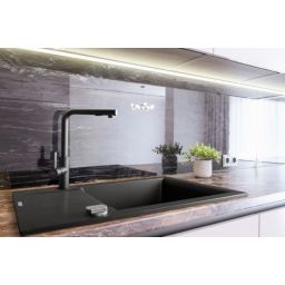 Invena Tesalia zlewozmywak granitowy 59x44 cm czarny AZ-01-Z42