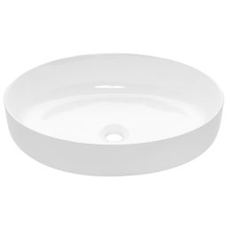 Invena Astri umywalka 55x41 cm nablatowa owalna biała CE-30-001