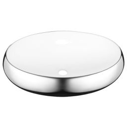 Invena Fresco umywalka 59x41 cm nablatowa owalna biały/chrom CE-31-001