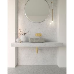 Invena Florina umywalka 51x40 cm nablatowa prostokątna szary połysk CE-40-705