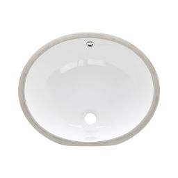 Invena Mykonos umywalka 49x40 cm podblatowa owalna biała CE-50-001