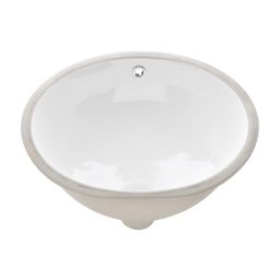 Invena Mykonos umywalka 49x40 cm podblatowa owalna biała CE-50-001