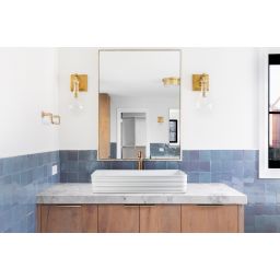 Invena Akte umywalka 66x38 cm nablatowa prostokątna biały połysk CE-54-P01