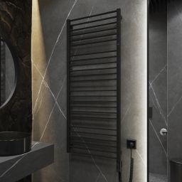 Instal Projekt Piko Electro grzejnik elektryczny 152,9x63 cm czarny mat PIKE-60/150C31+GH-09C2