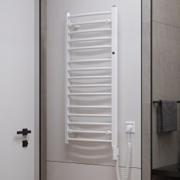 Instal Projekt Ambra Electro grzejnik elektryczny 68,2x50 cm biały połysk AMBRE-50/70+GH-03C1