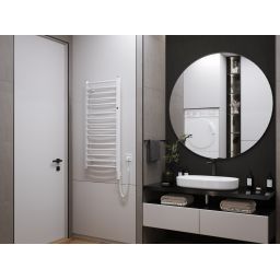 Instal Projekt Ambra Electro grzejnik elektryczny 68,2x50 cm biały połysk AMBRE-50/70+GH-03C1