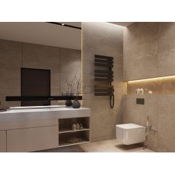 Instal Projekt Nameless Electro grzejnik elektryczny 161x60 cm czarny/black swan NAME-60/160C75+GH-06C2