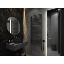 Instal Projekt Piko Electro grzejnik elektryczny 152,9x63 cm czarny mat PIKE-60/150C31+GH-09C2