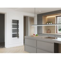 Instal Projekt Pop Star Electro grzejnik elektryczny 119x50 cm czarny mat POPSE-50/120C31+GH-06C2